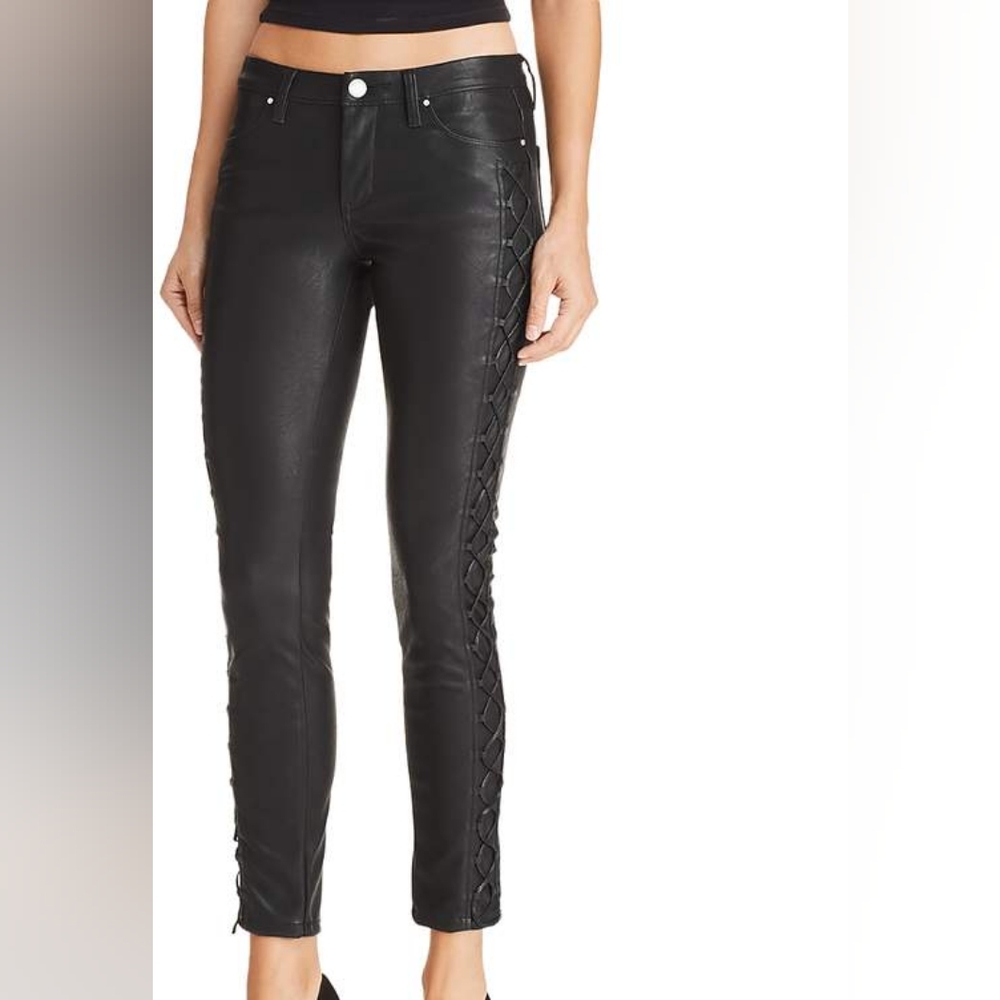 Blank NYC Black Lace-Up Pants Size 25